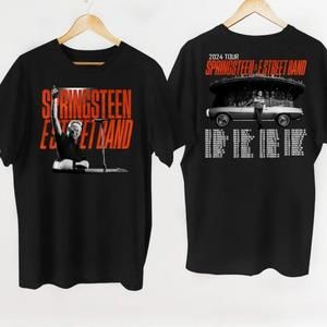 Bruce Springsteen And E Street 2024 Tour Shirt, E Street Shirt, 2 Sided Tee